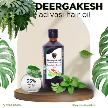 🌿 DEERGHKESH™ ADIVASI HERBAL HAIR OIL