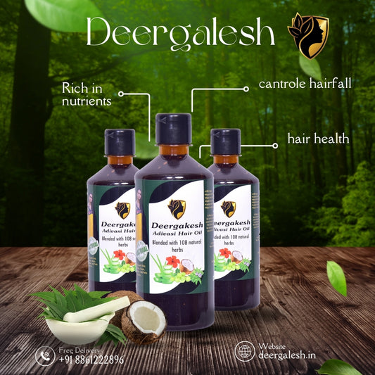 🌿 DEERGHKESH™ ADIVASI HERBAL HAIR OIL